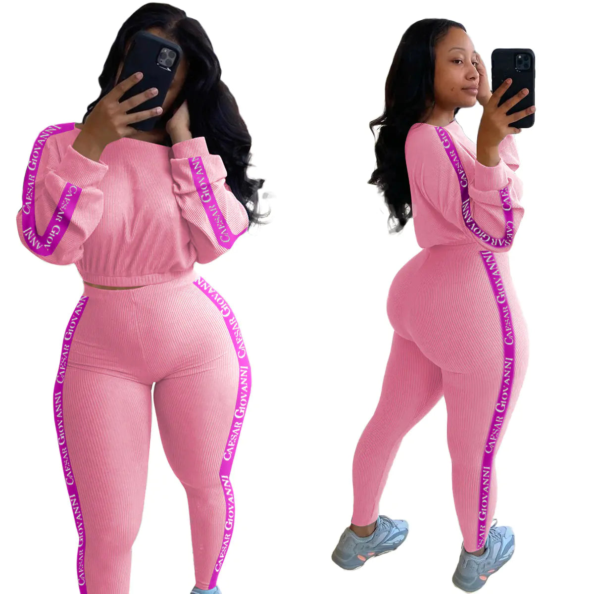 Conjunto Deportivo de Moda Ribeteado