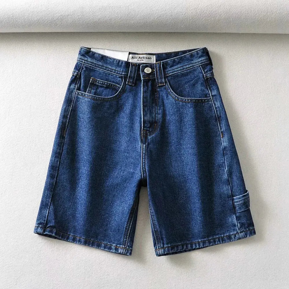Pantalones de Mezclilla de Cintura Alta