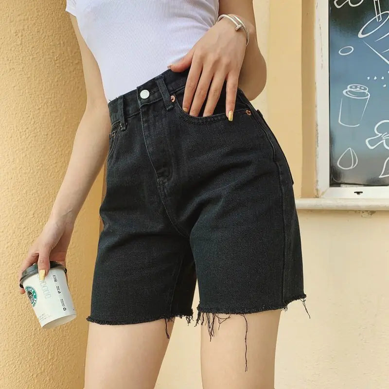 Pantalones de Montar Retro de Cintura Alta y Corte Slim