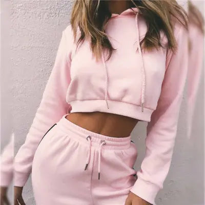 Conjunto Deportivo con Sudadera con Capucha para Actividades al Aire Libre