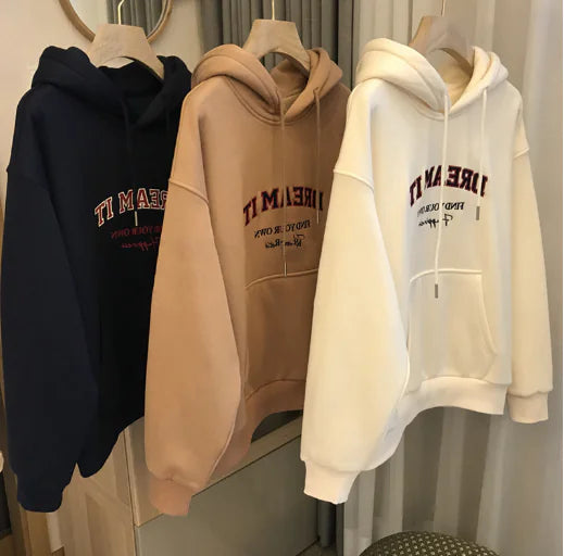 Sudadera con Capucha Fleece Estampada – Estilo Hip Hop Retro