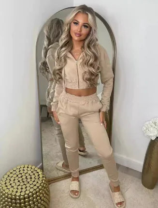 Conjunto Deportivo de Invierno con Sudadera con Capucha y Pantalón