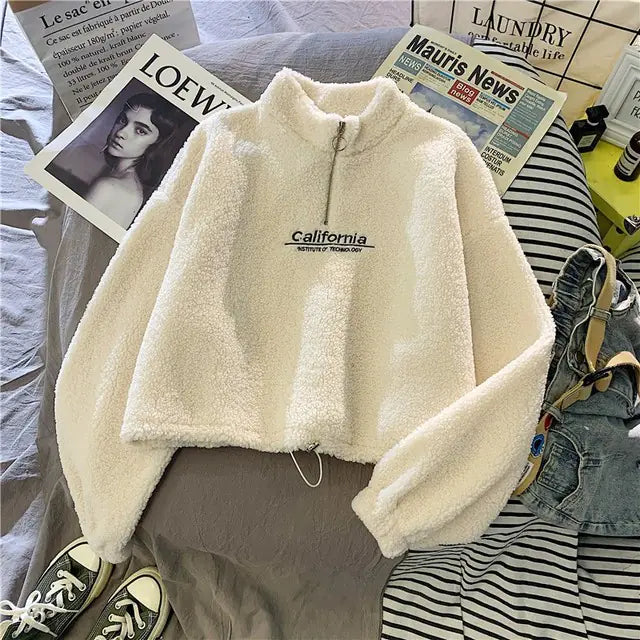 Sudadera con Capucha de Forro Polar con Bordado