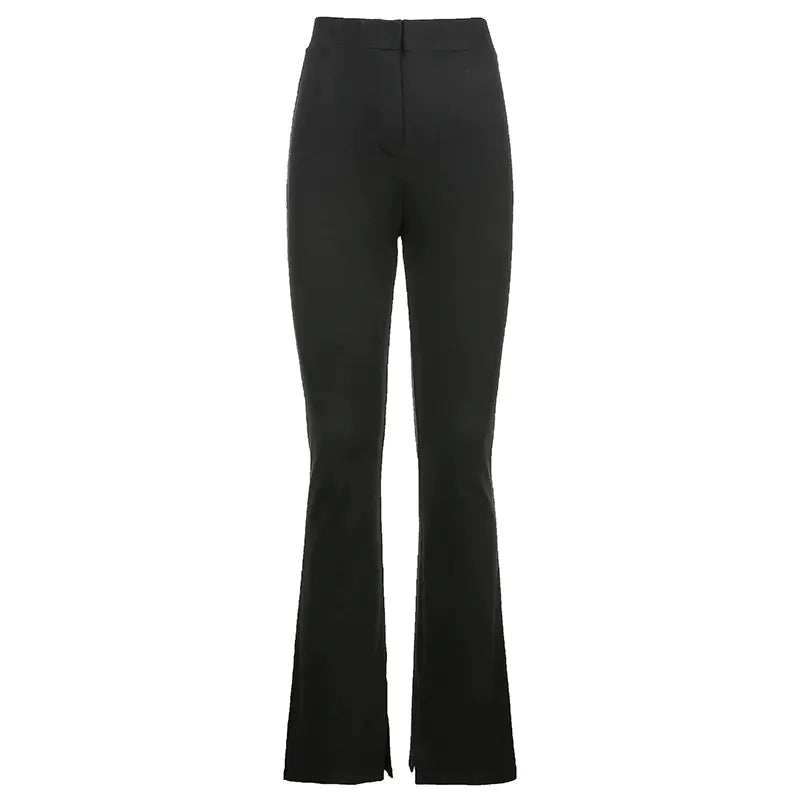 Pantalones Casuales Ajustados de Cintura Alta