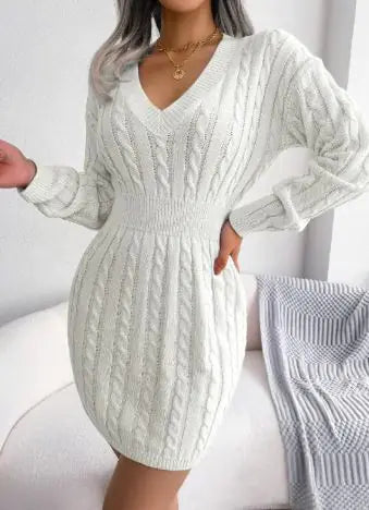 Vestido Bodycon Casual de Manga Larga