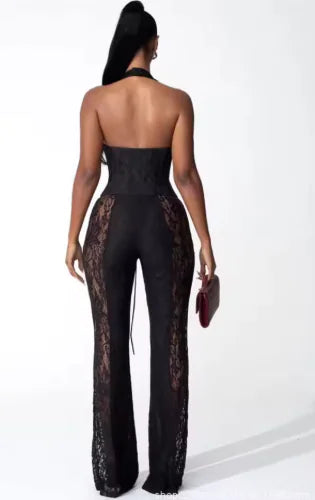 Mono Halter con Escote en V