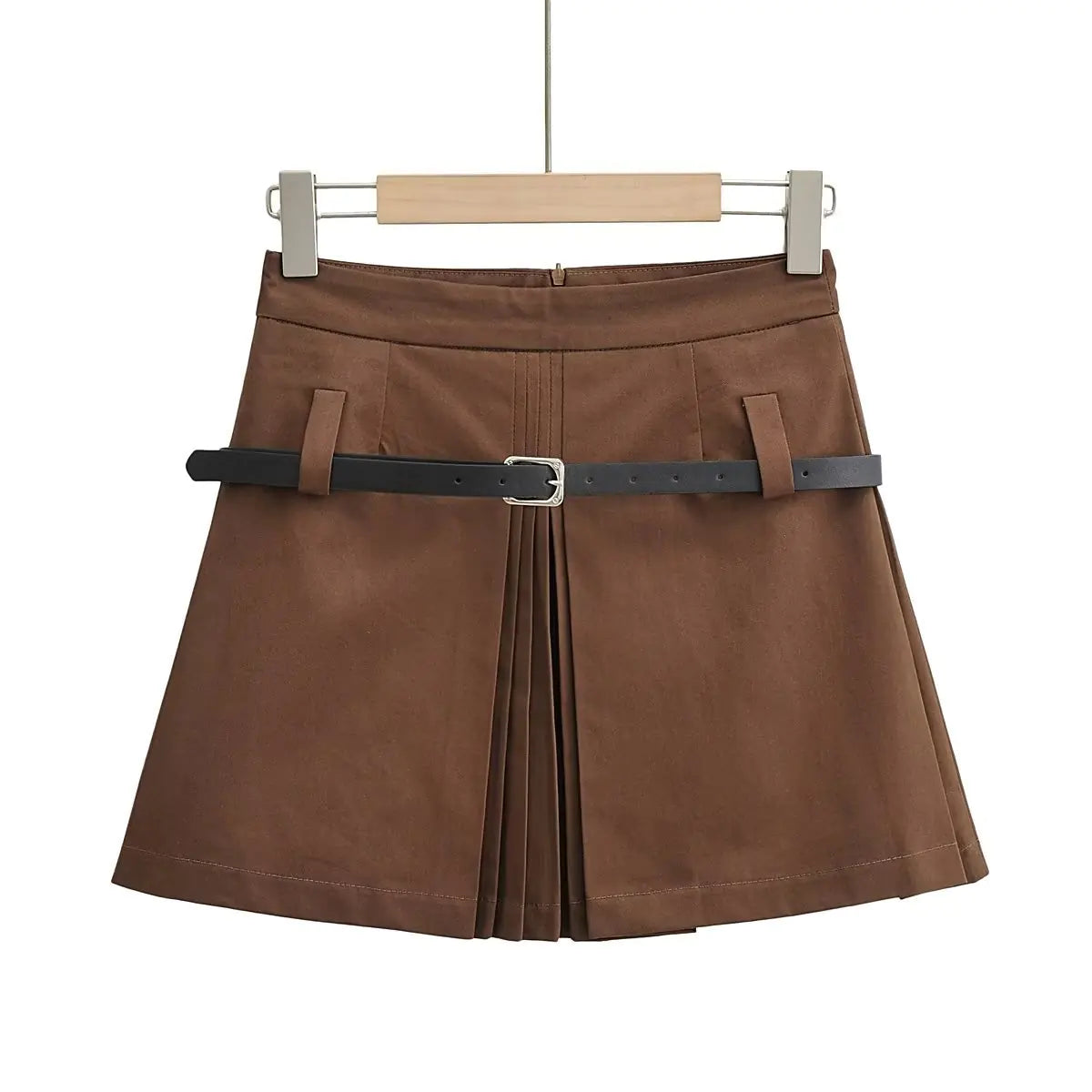 Women's Pleated Solid Color Fashion Skirt
