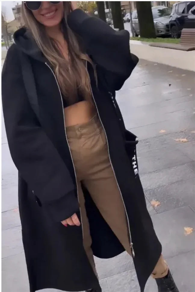 Chaqueta Deportiva con Capucha y Cierre