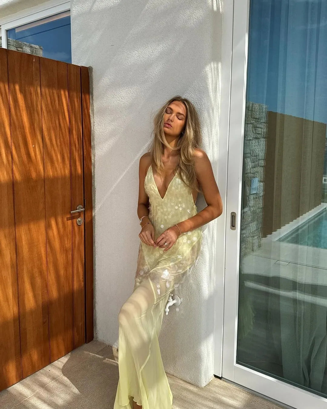 Vestido de Noche Sirena con Lentejuelas