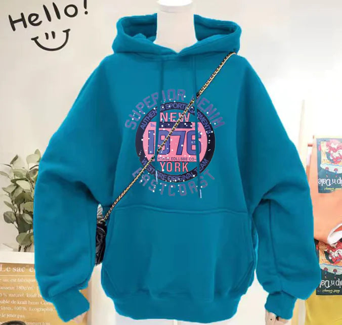 Women's Hooded Sweater - Printed and Versatile Design