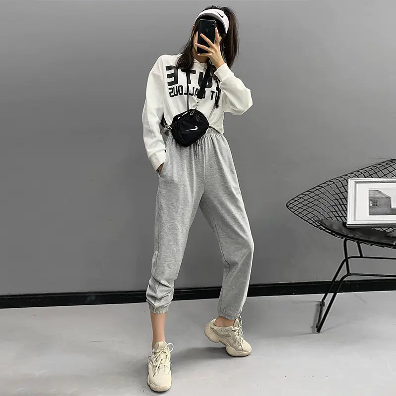 Pantalón de Chándal de Cintura Alta
