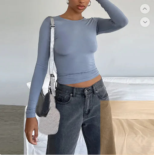 Jersey Slim de Manga Larga