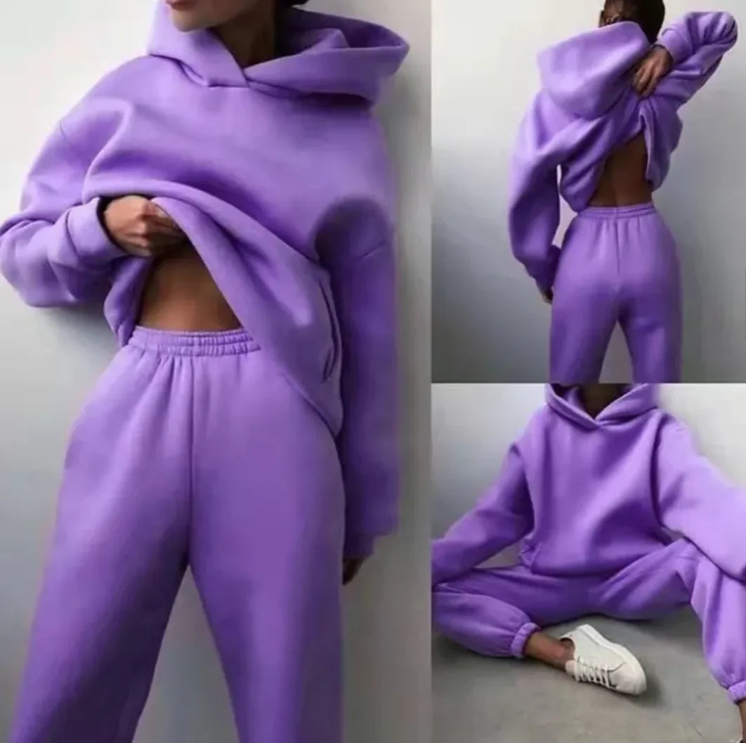 Chándal con Capucha para Mujer