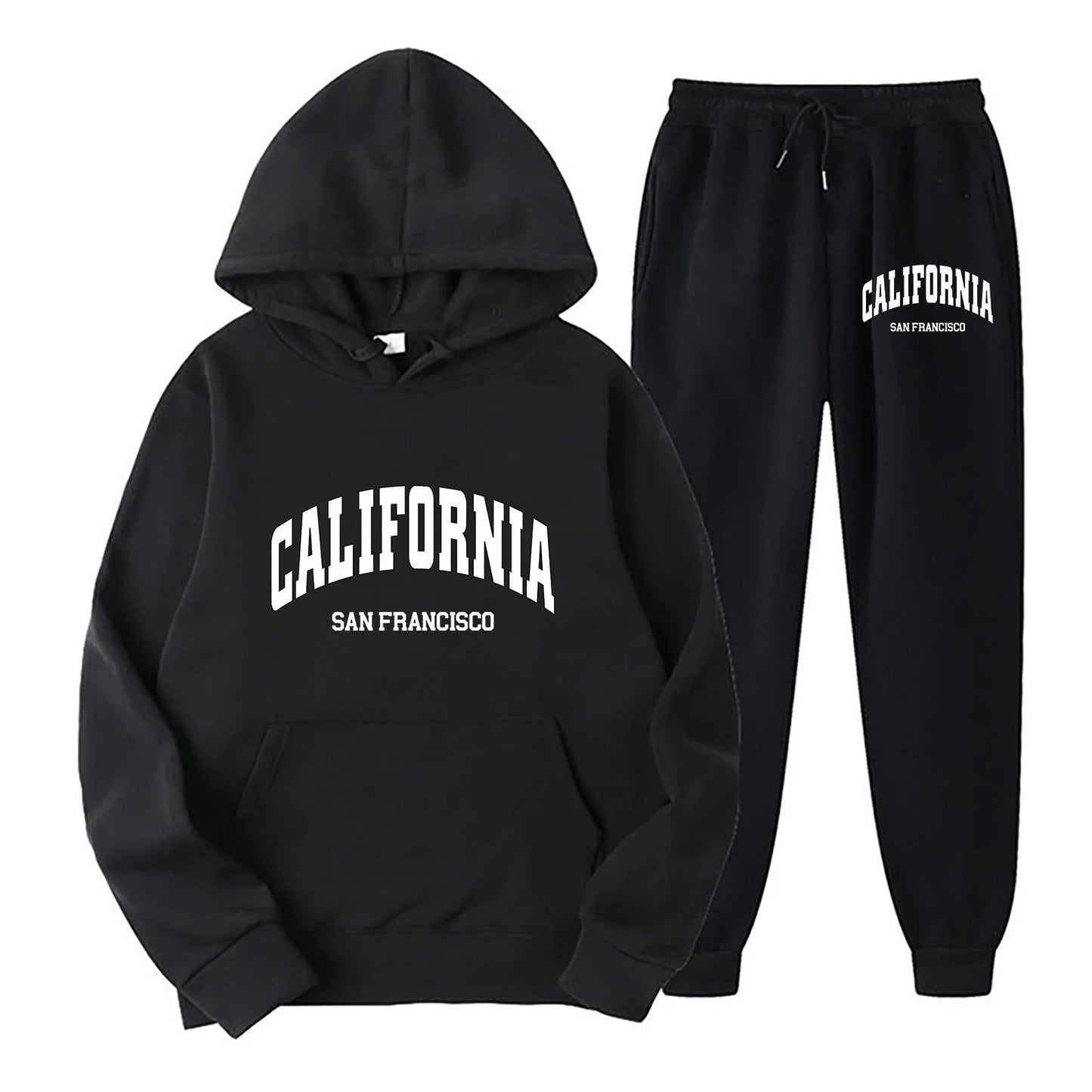 Conjunto de Sudadera con Capucha y Pantalón Jogger