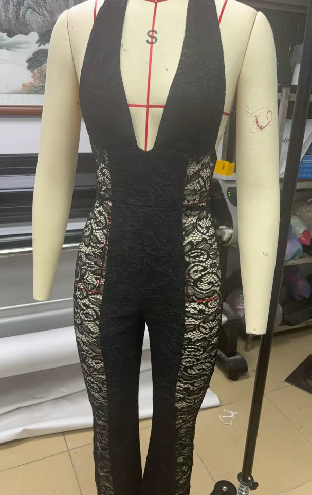 Mono Halter con Escote en V