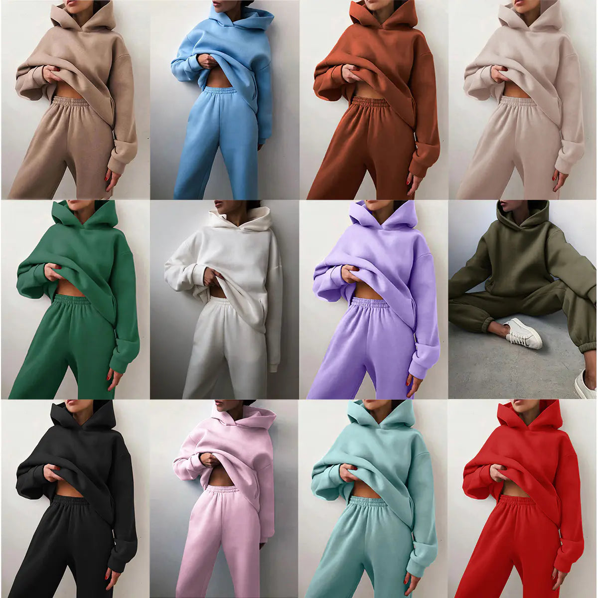 Conjunto de Sudadera Casual y Pantalones Jogger