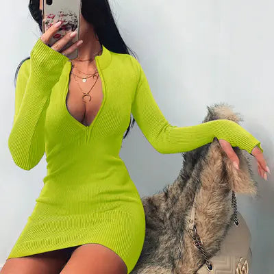 Vestido Slim con Cremallera