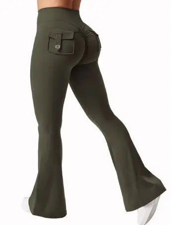 Leggings de Yoga de Pierna Ancha y Alta Elasticidad
