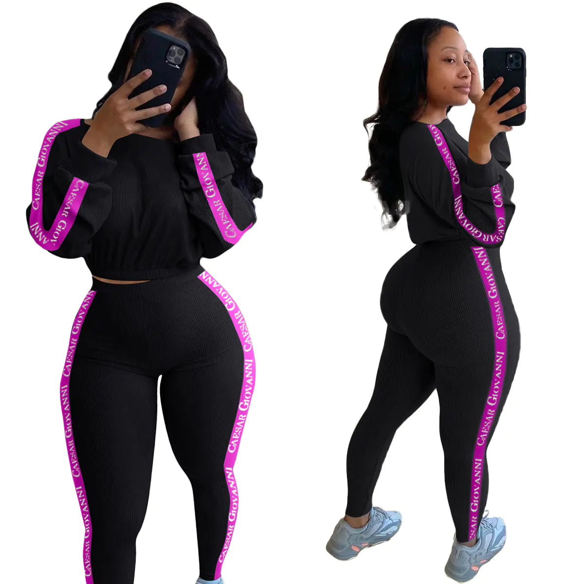 Conjunto Deportivo de Moda Ribeteado
