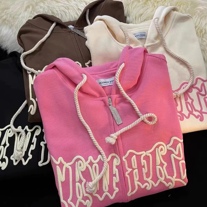 Sudadera Estampada Mujer – Estilo Harajuku Y2K
