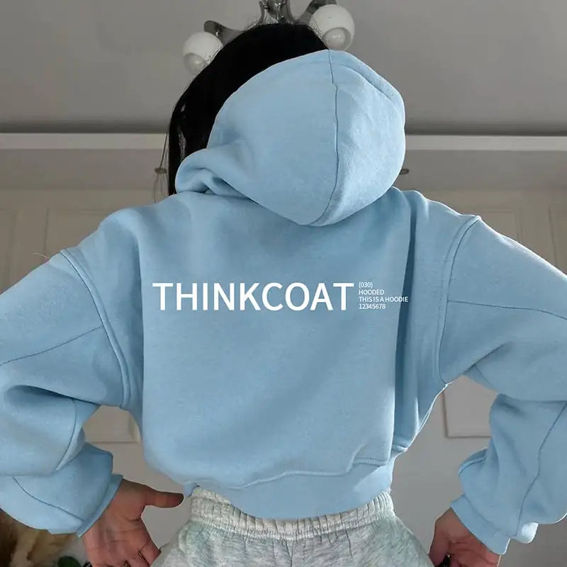 Sudadera con Capucha y Manga Larga para Mujer
