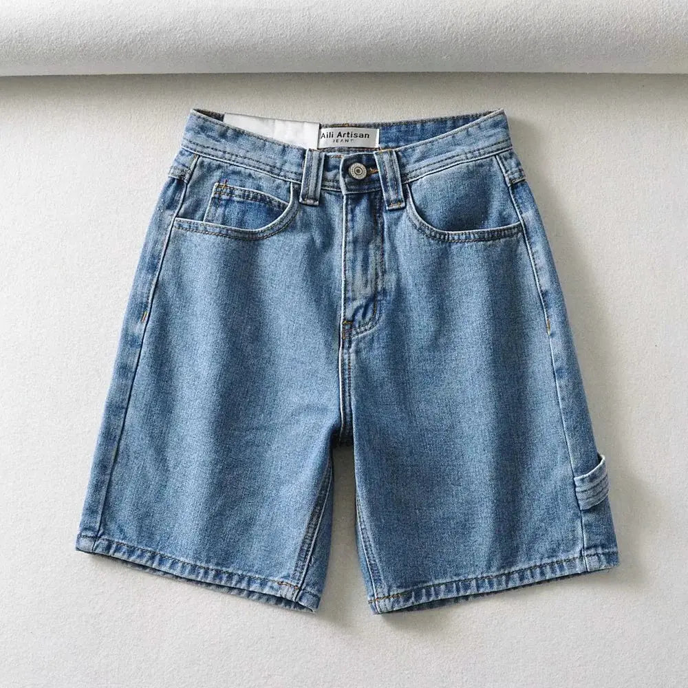 Pantalones de Mezclilla de Cintura Alta