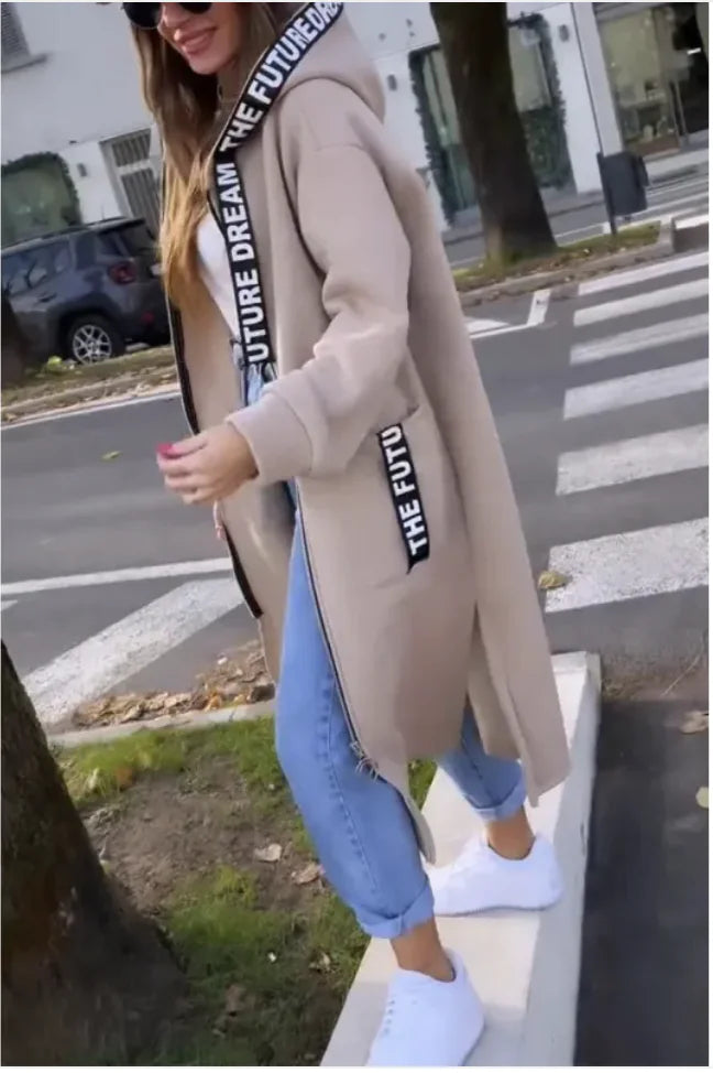 Chaqueta Deportiva con Capucha y Cierre