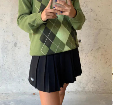 Falda Estilo Colegial Plisada