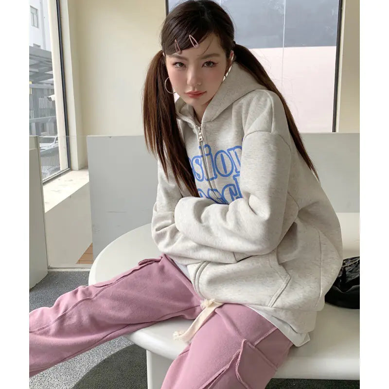 Chaqueta de Cárdigan con Capucha de Terciopelo