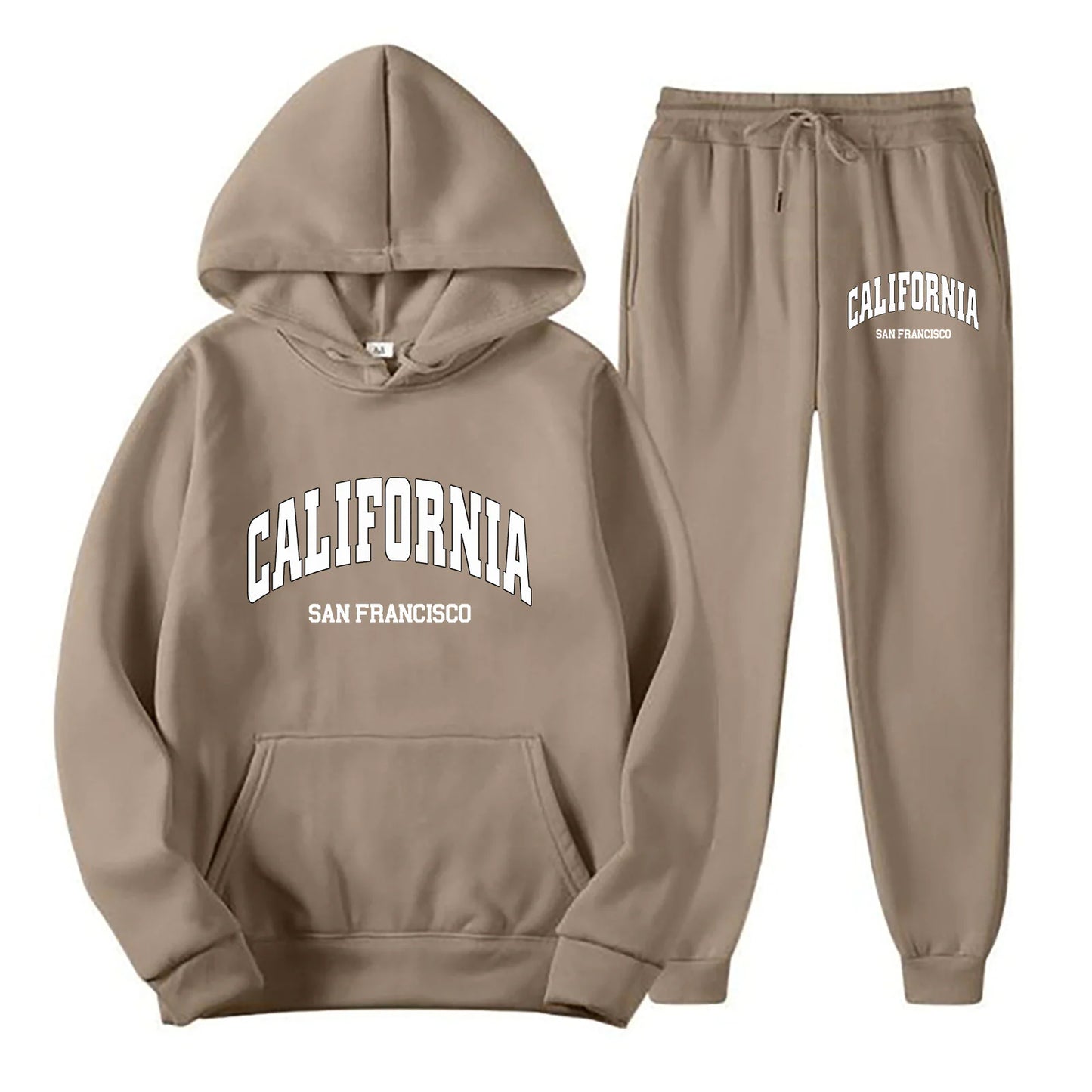 Conjunto de Sudadera con Capucha y Pantalón Jogger