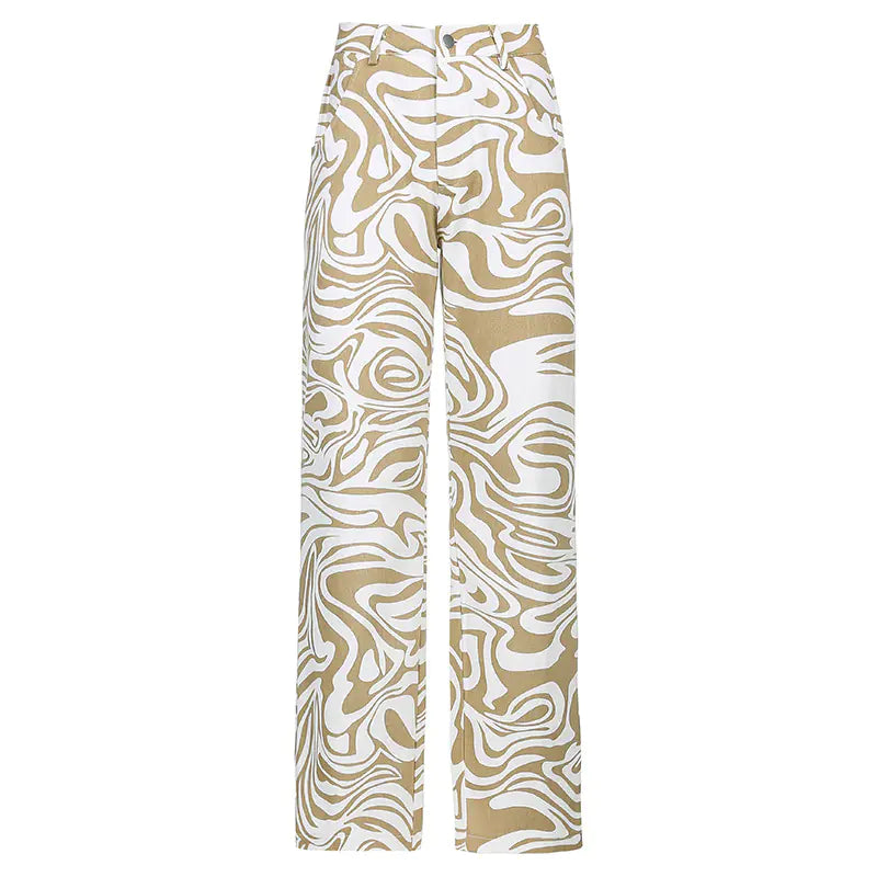 Pantalones Sueltos de Pierna Recta para Ocio
