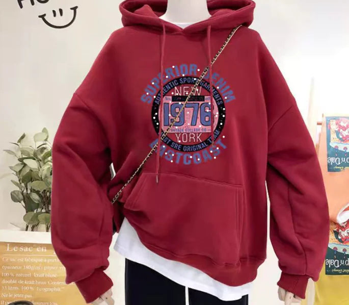Women's Hooded Sweater - Printed and Versatile Design