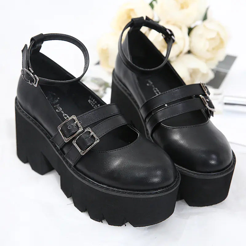 Zapatos de Plataforma con Tacón