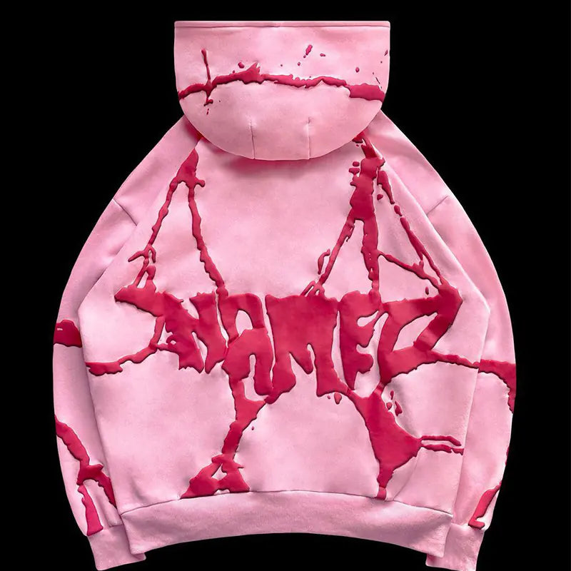 Sudadera con Capucha y Cierre Y2K