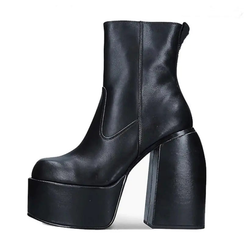 Botas Altas y Bajas con Plataforma y Tacón Alto