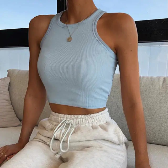 Top de Tirantes de Canalé – Off Shoulder