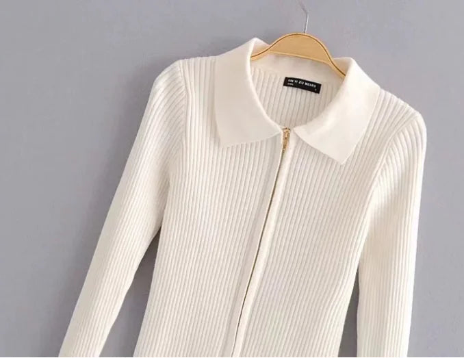 Jersey de Punto con Doble Cremallera