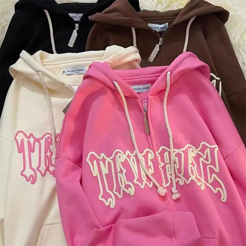 Sudadera Estampada Mujer – Estilo Harajuku Y2K
