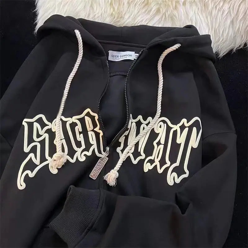 Sudadera Estampada Mujer – Estilo Harajuku Y2K