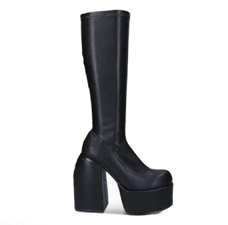 Botas Altas y Bajas con Plataforma y Tacón Alto