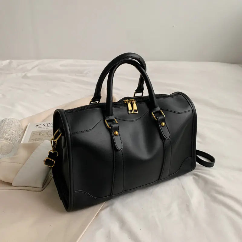 Bolso Grande de textura con asa corta