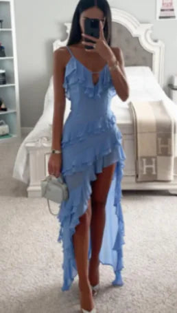 Vestido Azul Irregular