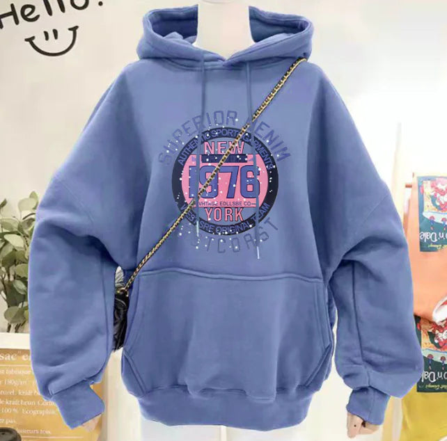 Women's Hooded Sweater - Printed and Versatile Design