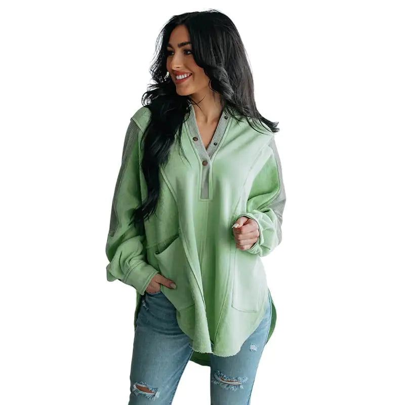 Suéter con Capucha Oversize para Ocio