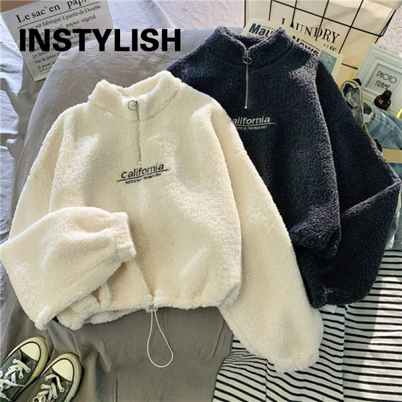 Sudadera con Capucha de Forro Polar con Bordado