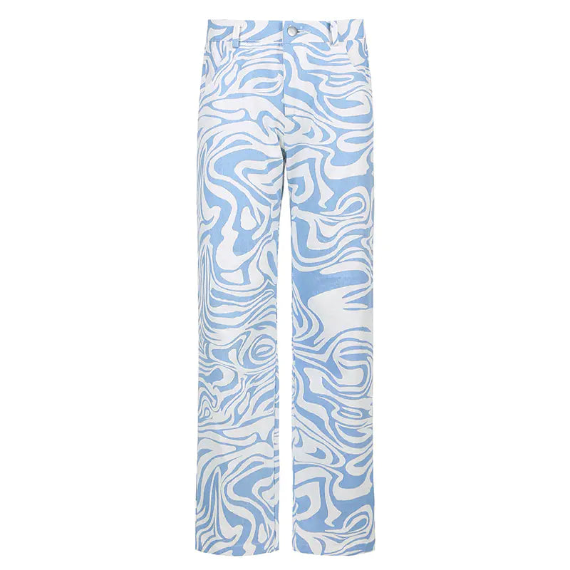 Pantalones Sueltos de Pierna Recta para Ocio