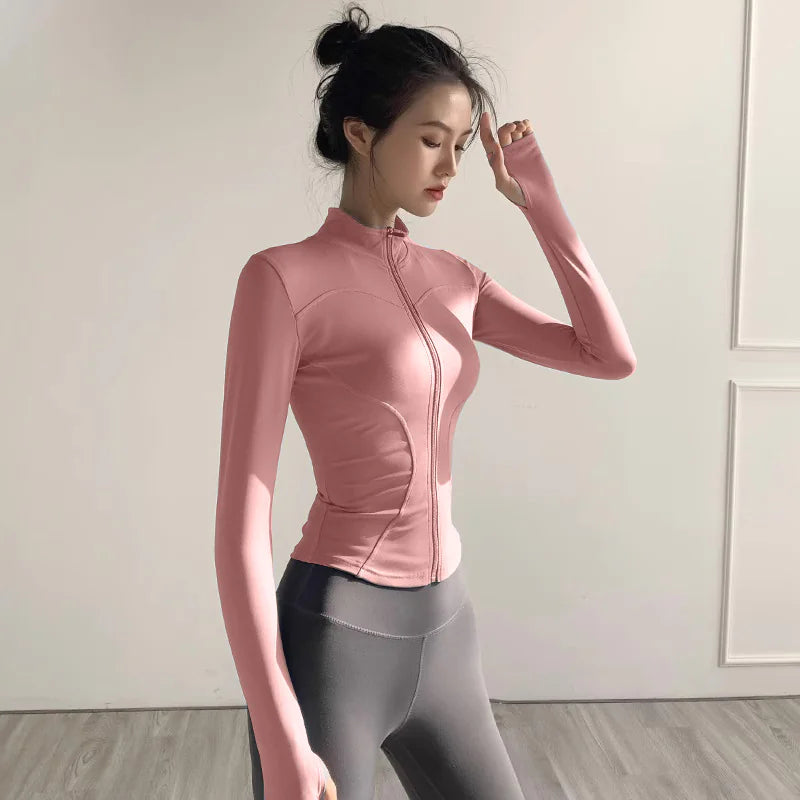 Chaqueta Deportiva Crop Ligera Mujer