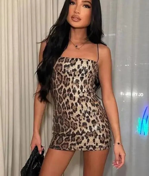 Vestido de Leopardo para Mujer