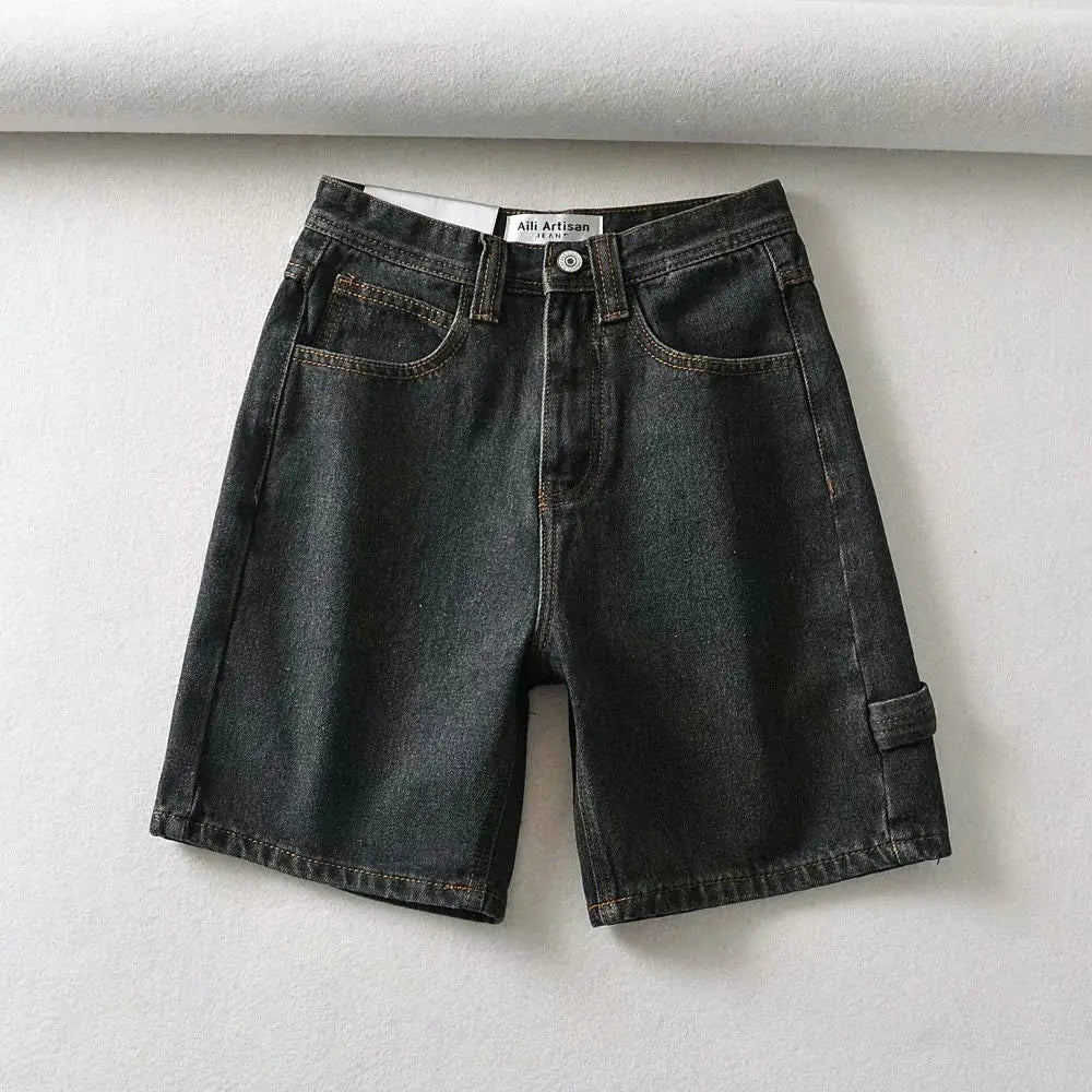 Pantalones de Mezclilla de Cintura Alta