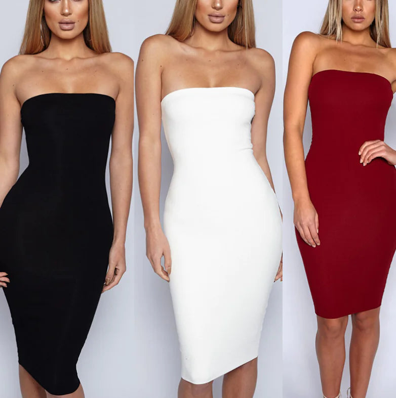 Vestido Sin Tirantes